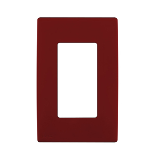 Product image for Wall plate snap-on polymer 1G red delicious