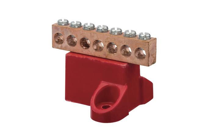 Product image for GROUND BAR CU 7 CIRCUIT 2-14