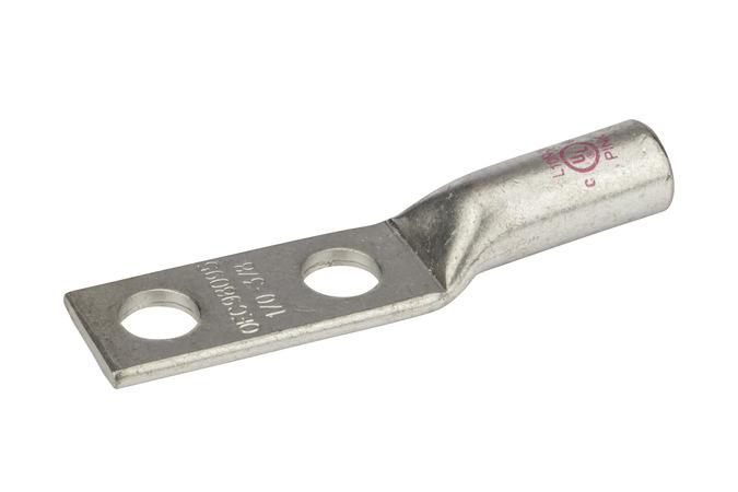 Product image for CU CMP LUG LONG 1/0 AWG 3/8 BOLT 1 SPAC