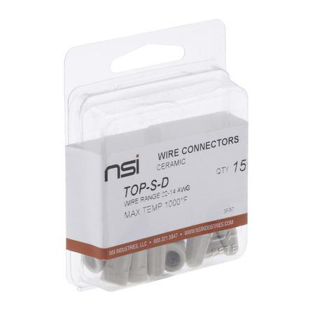 Product image for SMALL CERAMIC WIRE CONNECTOR 15 PACK
