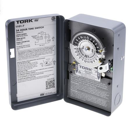 Product image for TORK 1101-7 TIMESWITCH 24HR 347V TIME CLOCK IN TYPE1 ENCLOSURE