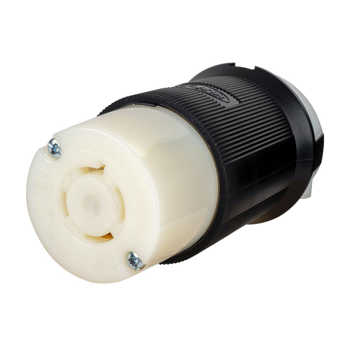 Product image for LKG CONN, 20A 3P 480V, L16-20R, B/W, SP