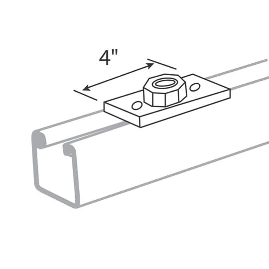Product image for Connector conduit cast GoldGalv steel 4"