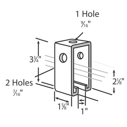 ABB TS272HDG Superstrut® Track Support Fittings, Brackets & Hardware 3