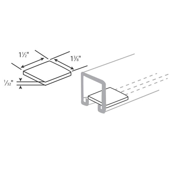Product image for Retainer fiber GoldGalv steel 100/pack