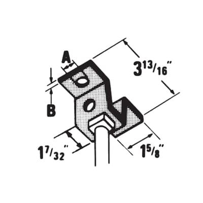 Product image for Clevis hanger GoldGalv steel 1/2"