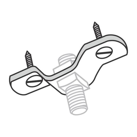 Product image for Flange ceiling GoldGalv steel 1/2"