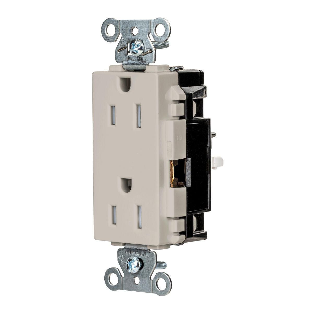 Product image for EDGE, DECO RCPT, IND, TR, 15A 125V, LA
