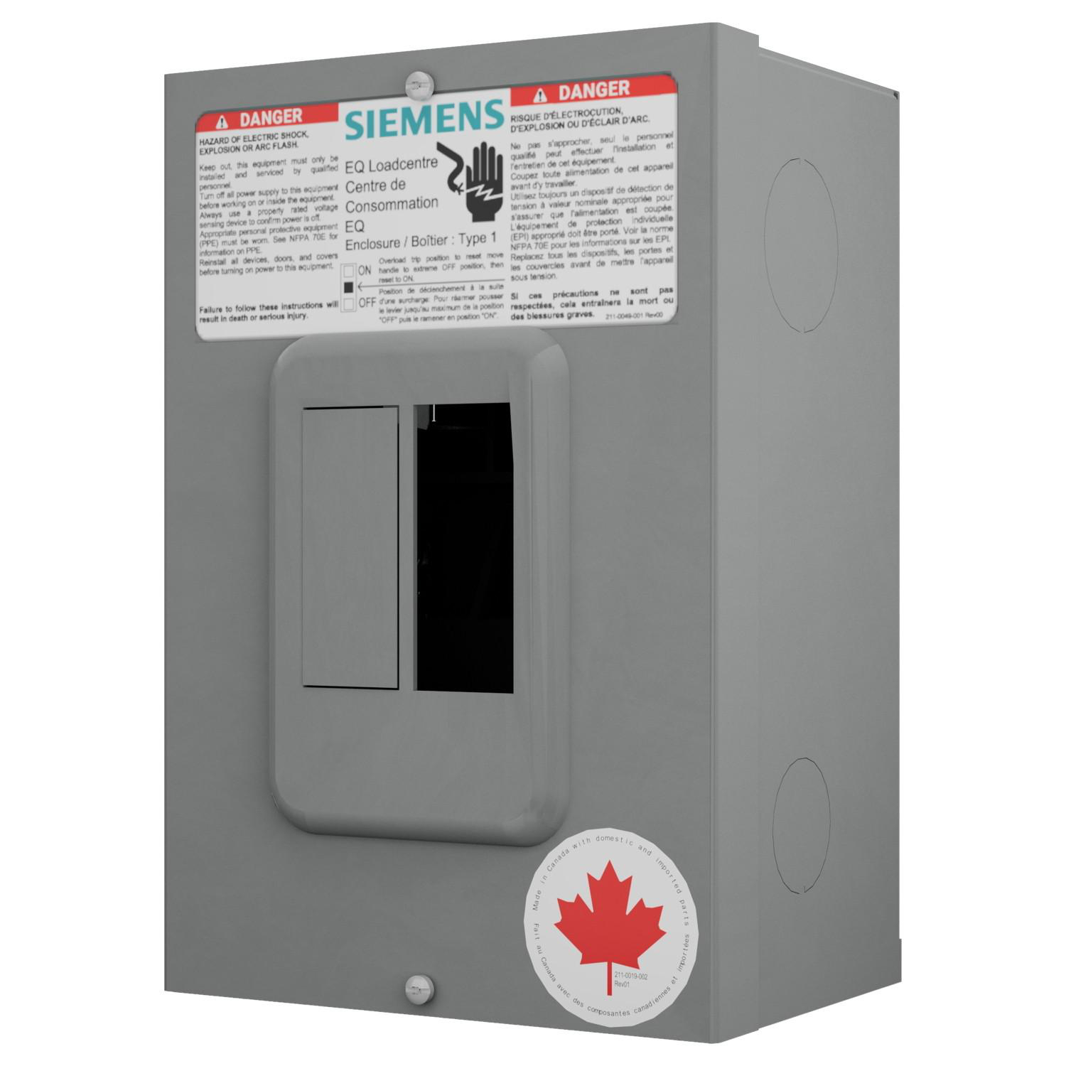 Product image for SIED EQL260S BREAKER CIRCUIT 60A MAX ENCLOSURE