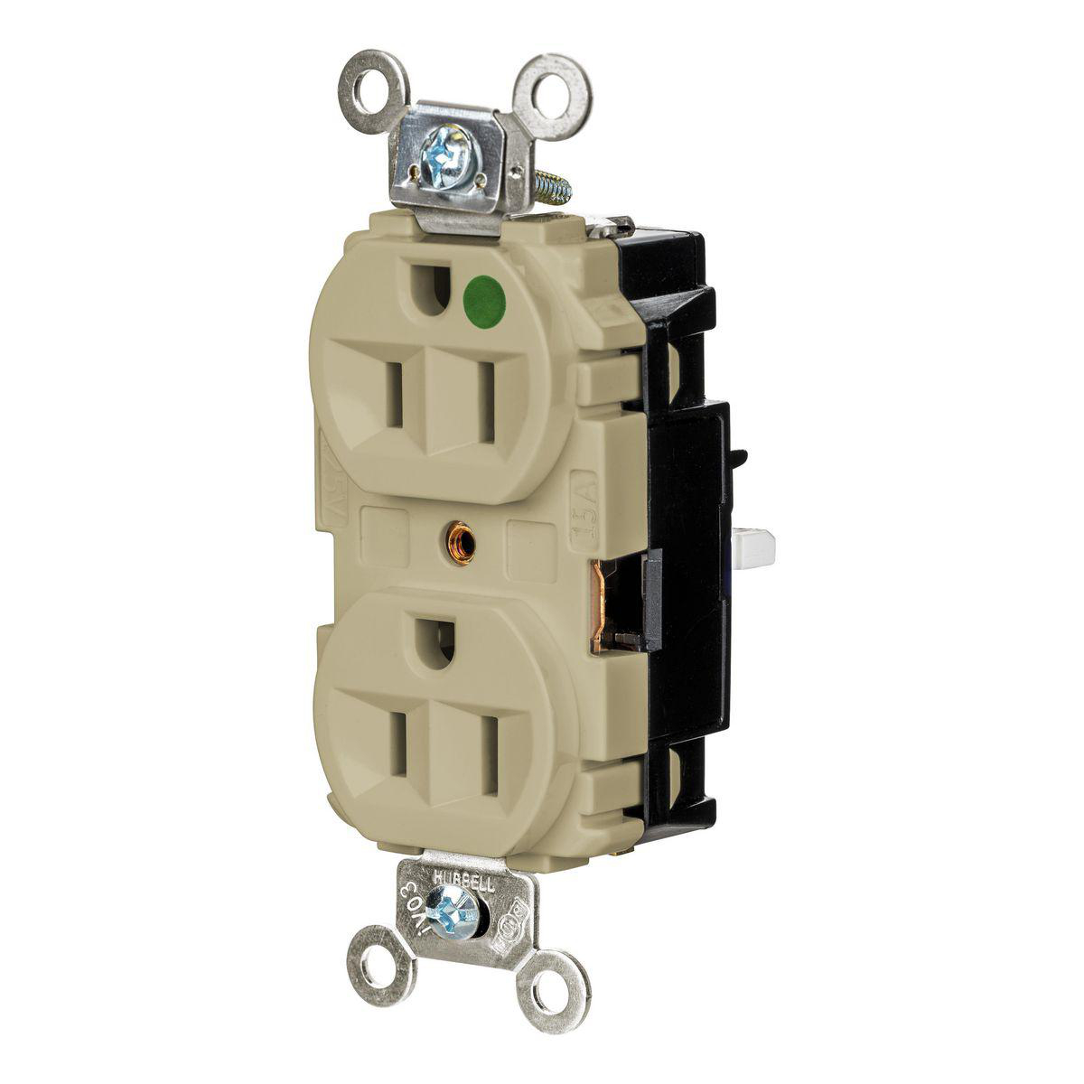 Product image for EDGE, DPLX RCPT, HG, 15A 125V, IV