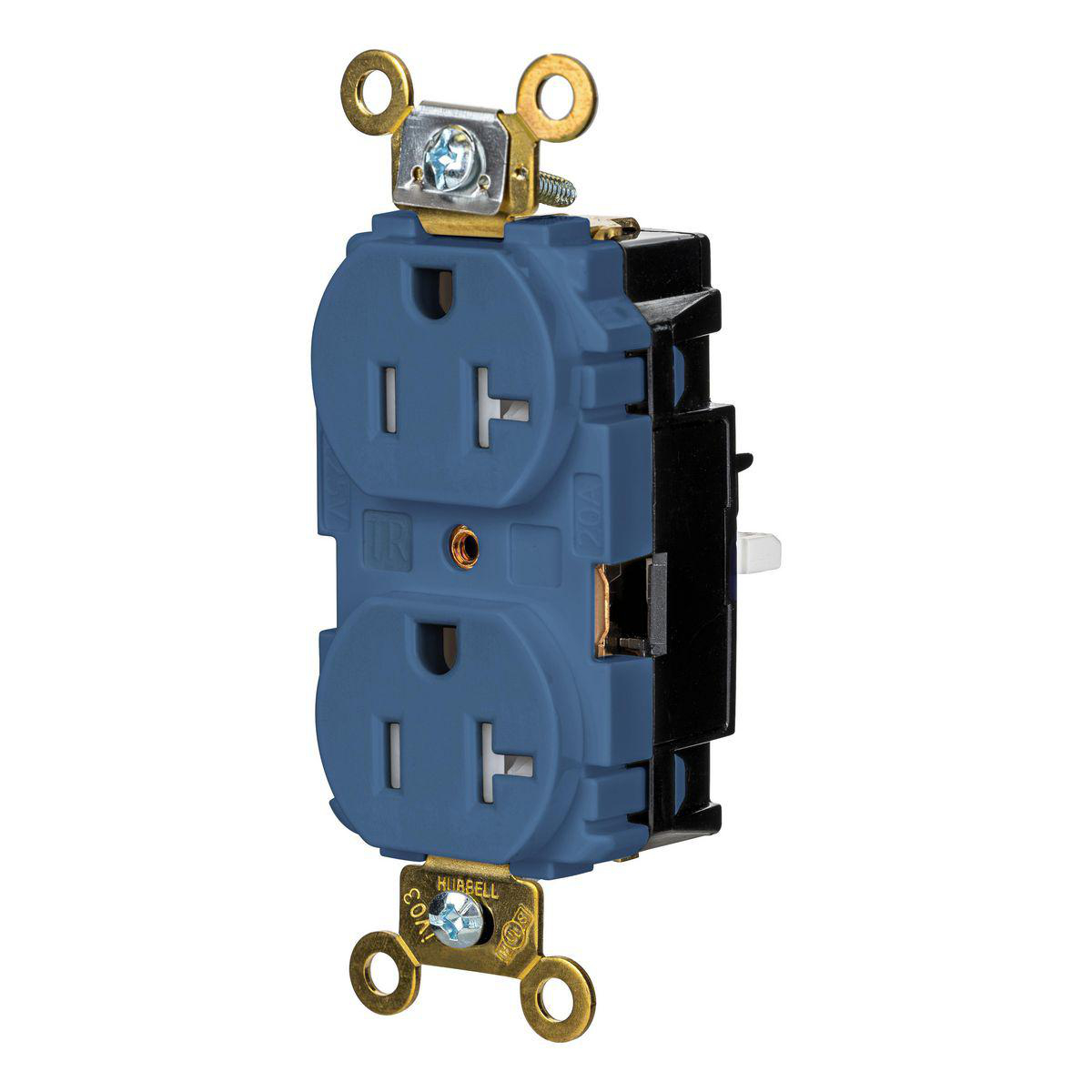 Product image for EDGE, DPLX RCPT, IND, TR, 20A 125V, BL