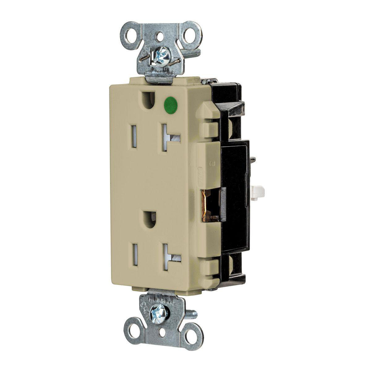 Product image for EDGE, DECO RCPT, HG, TR, 20A 125V, IV