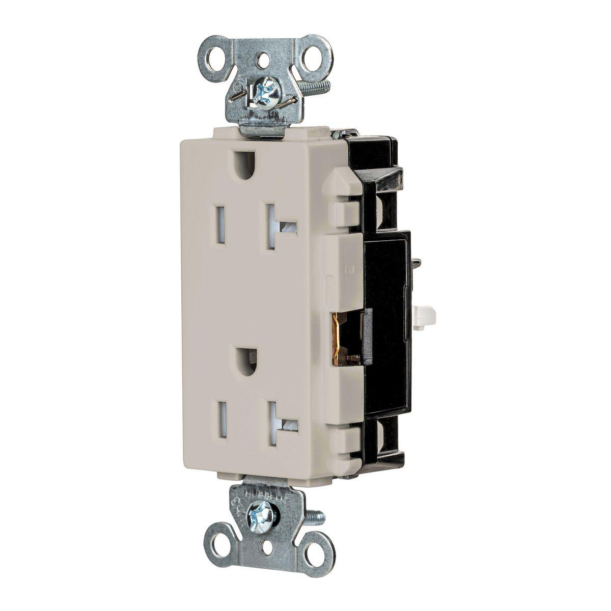 Product image for EDGE, DECO RCPT, IND, TR, 20A 125V, LA