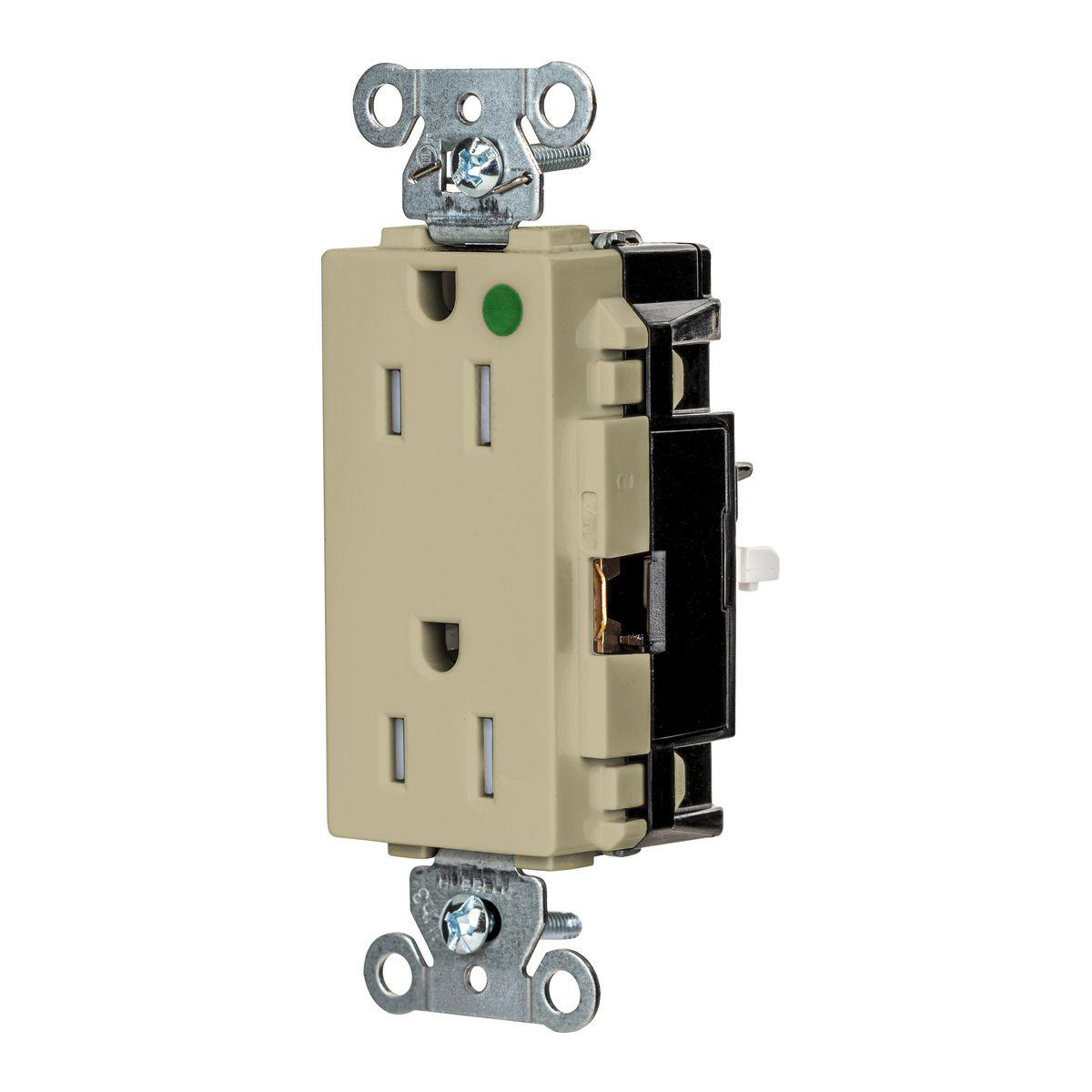 Product image for EDGE, DECO RCPT, HG, TR, 15A 125V, IV