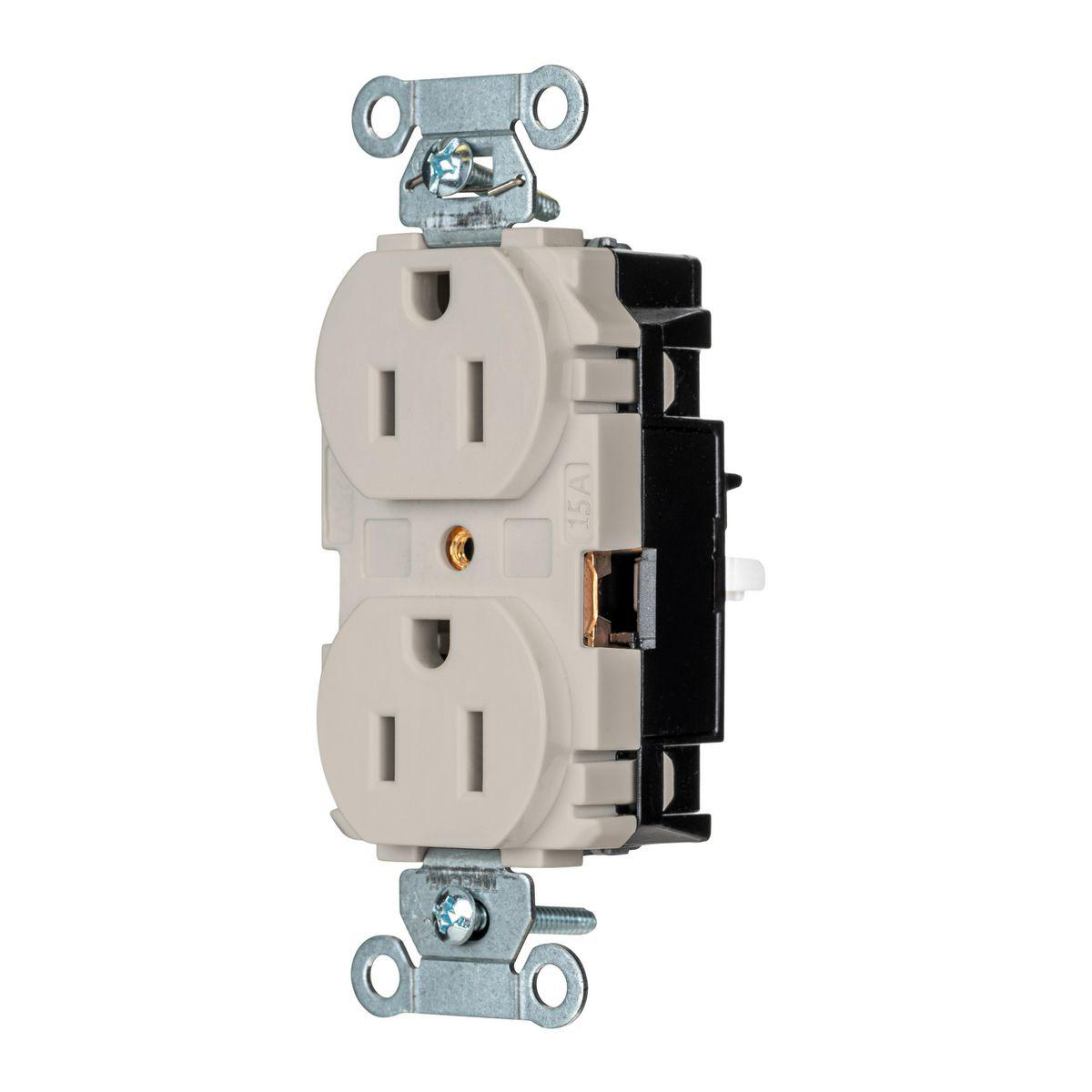 Product image for EDGE, DUP RCPT, COM, 15A 125V, LA
