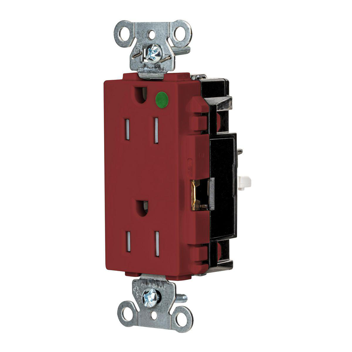 Product image for EDGE, DECO RCPT, HG, TR, 15A 125V, RD
