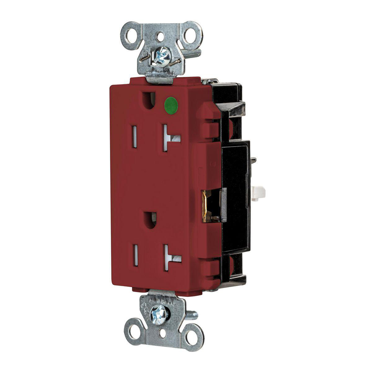 Product image for EDGE, DECO RCPT, HG, TR, 20A 125V, RD