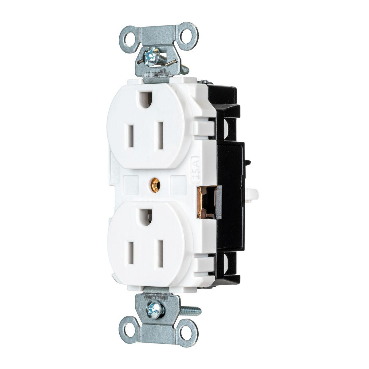 Product image for EDGE, DUP RCPT, COM, 15A 125V, WH