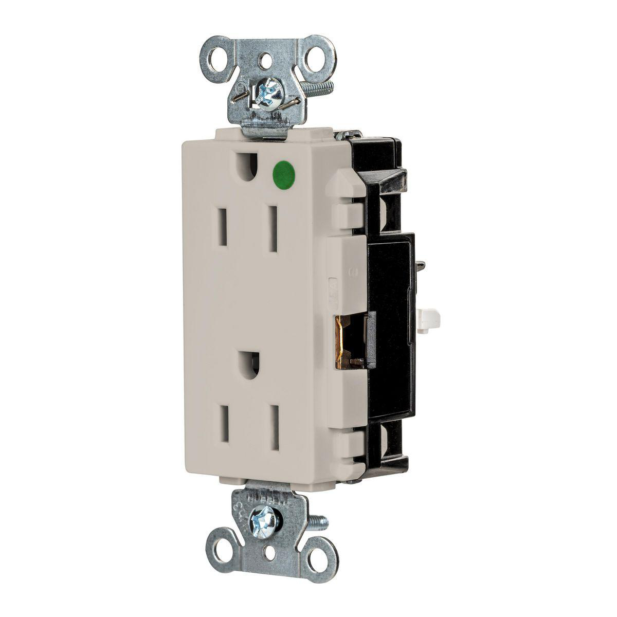 Product image for EDGE, DECO RCPT, HG, 15A 125V, LA