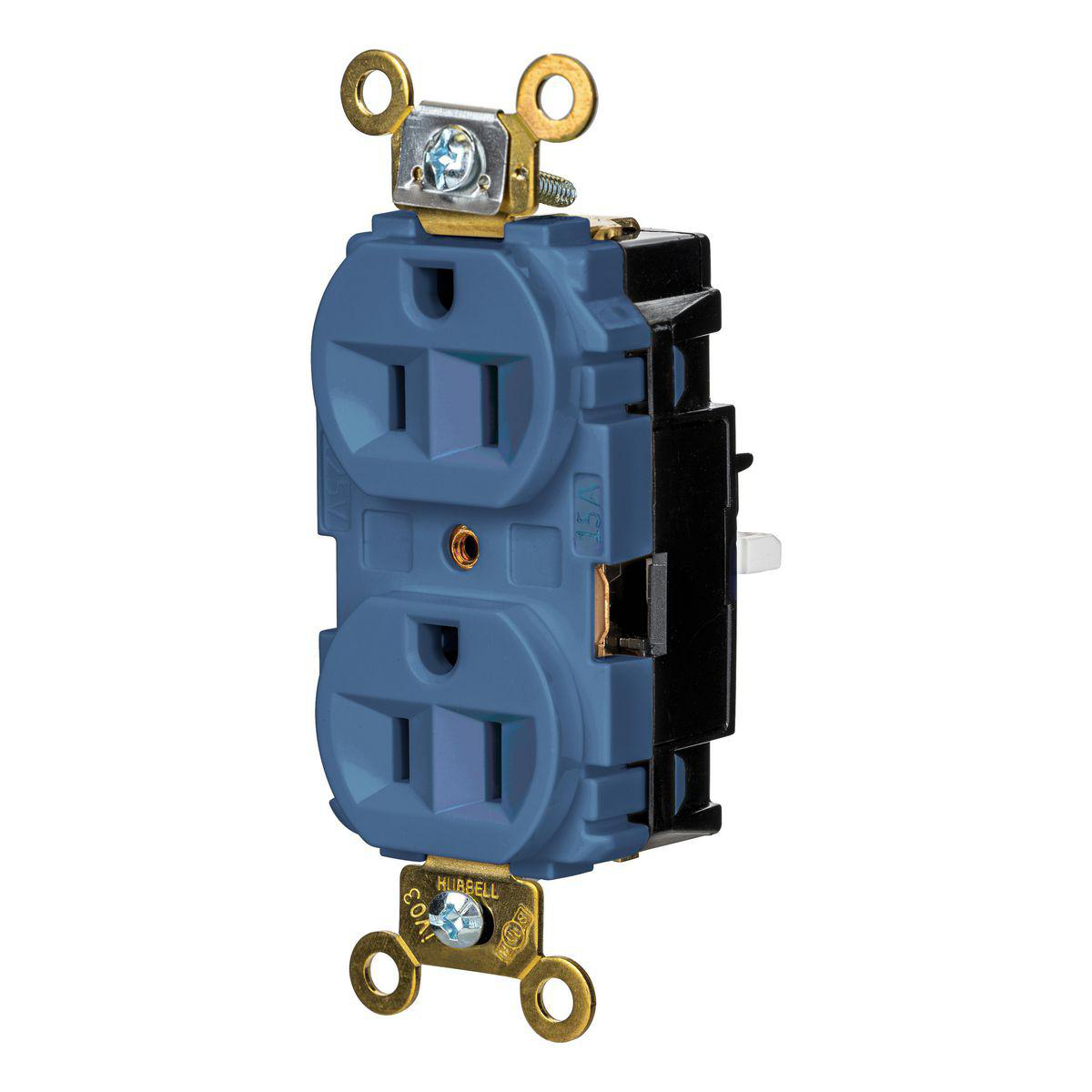 Product image for EDGE, DPLX RCPT, IND, 15A 125V, BL