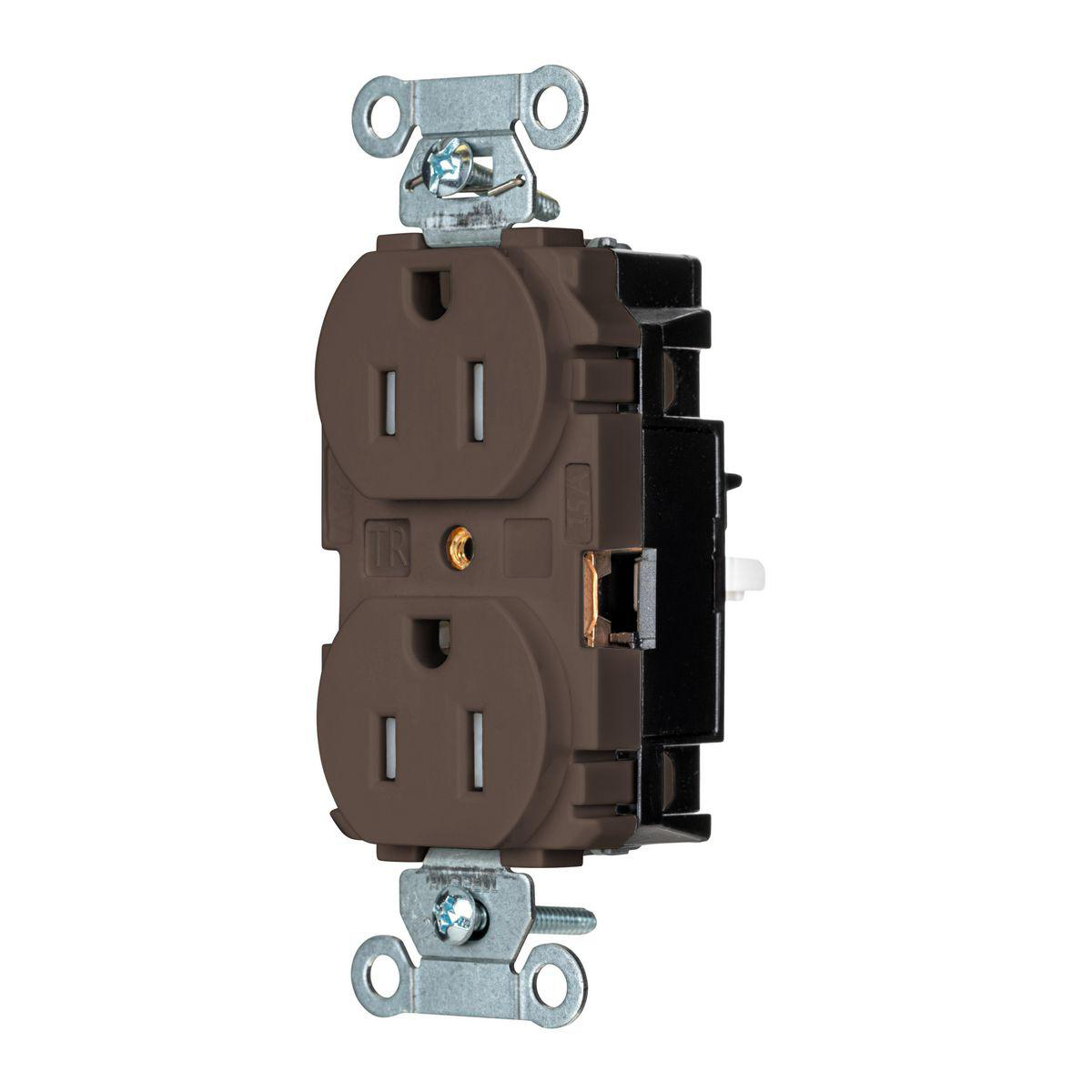 Product image for EDGE, PRO RCPT, COM, TR, 15A 125V, BR