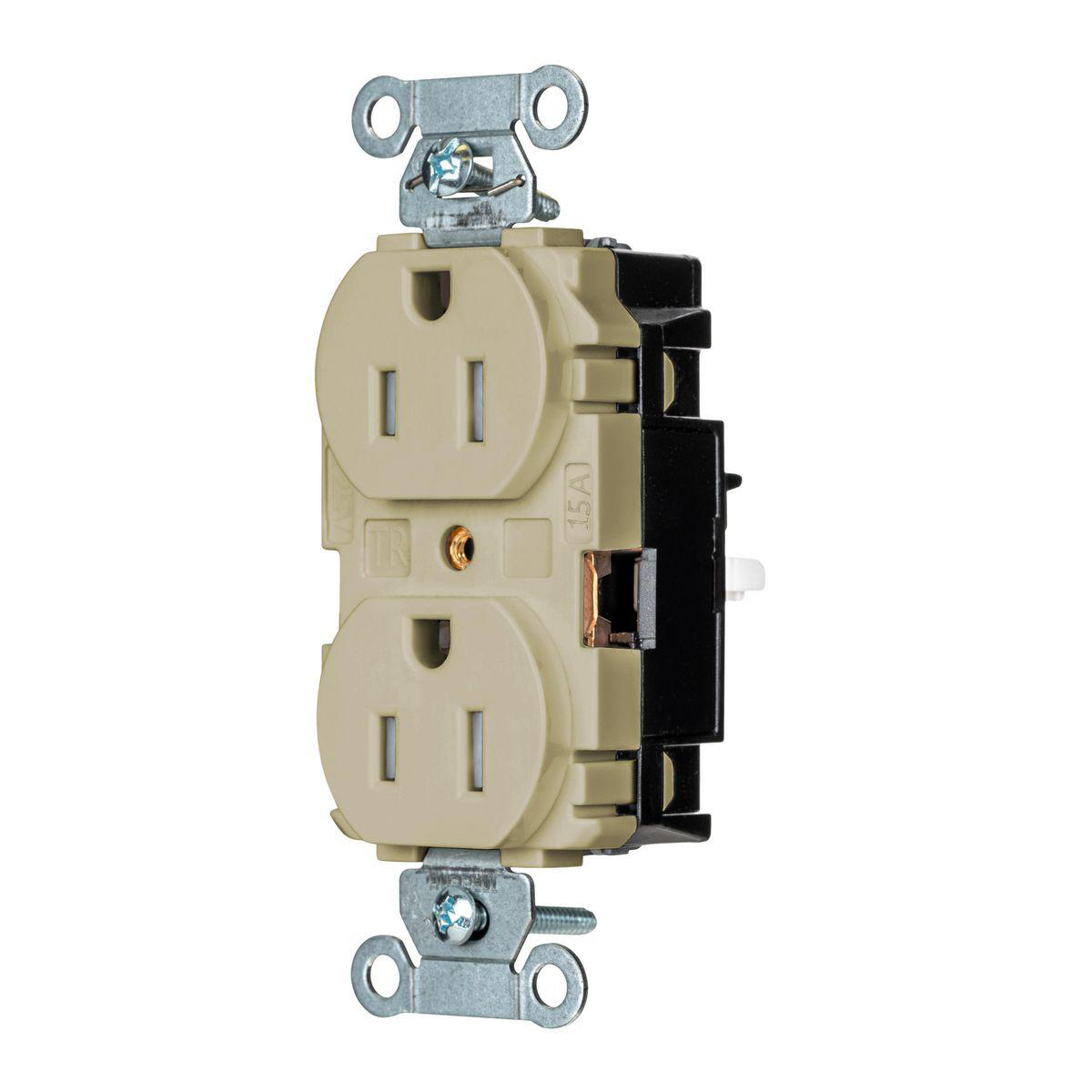 Product image for EDGE, DUP RCPT COM, TR, 15A 125V, IV