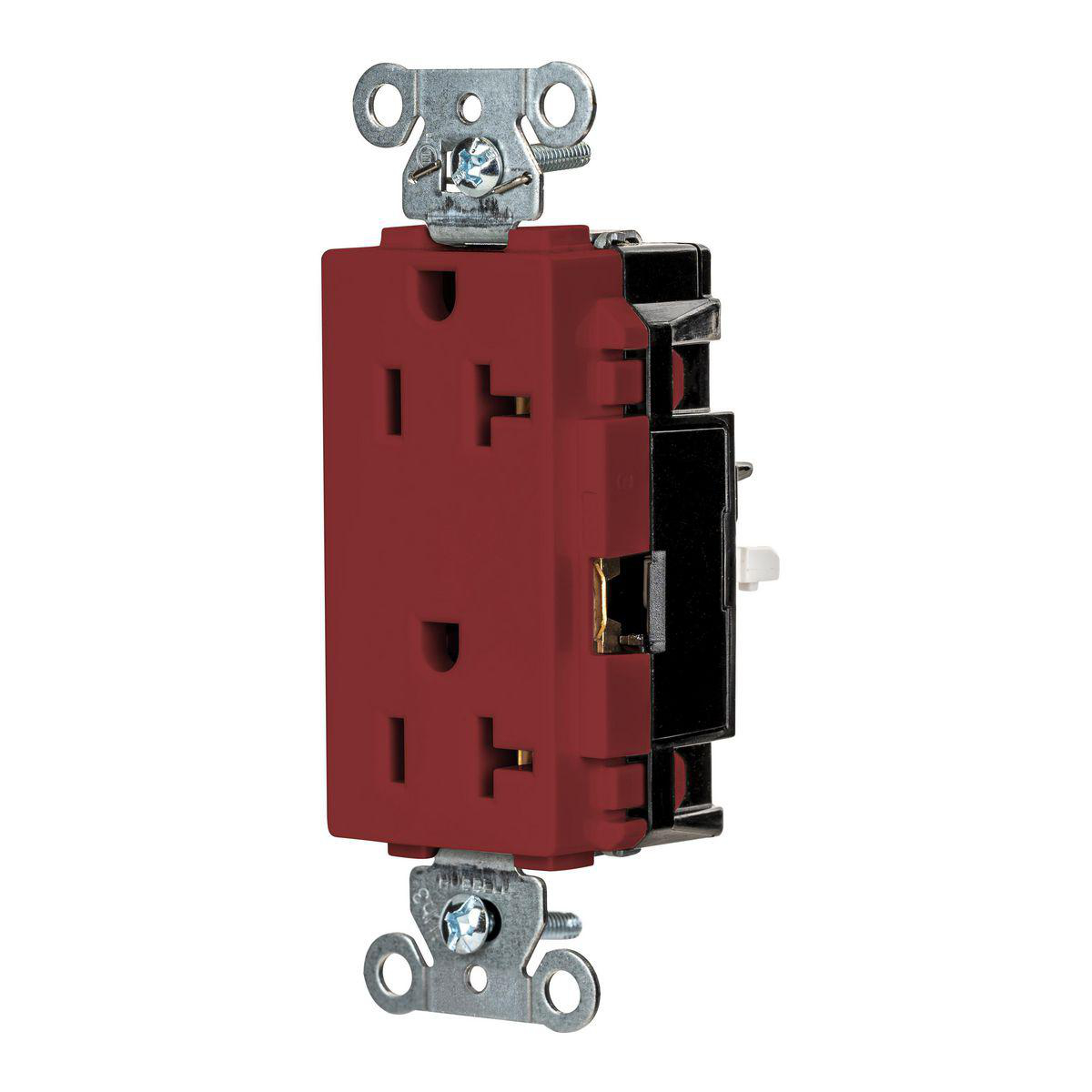 Product image for EDGE, DECO RCPT, IND, 20A 125V, RD