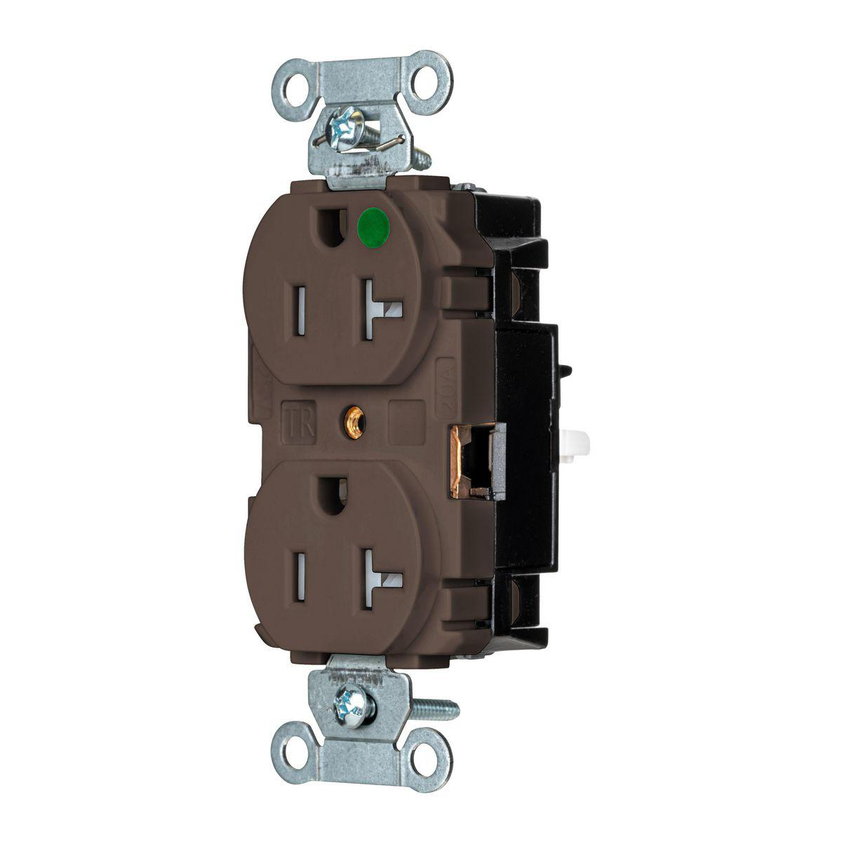 Product image for EDGE, PRO RCPT, HG, TR, 20A 125V, BR