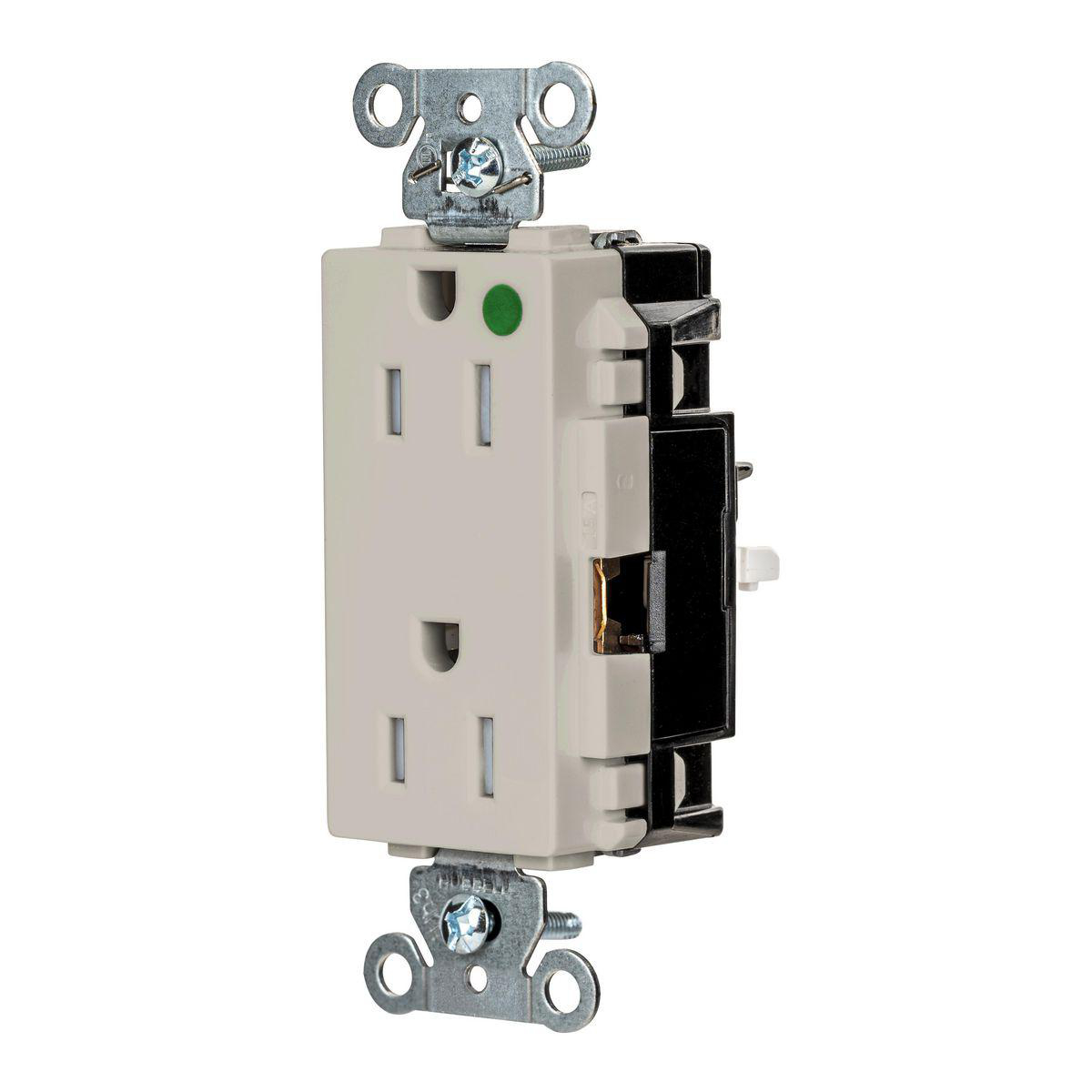 Product image for EDGE, DECO RCPT, HG, TR, 15A 125V, LA