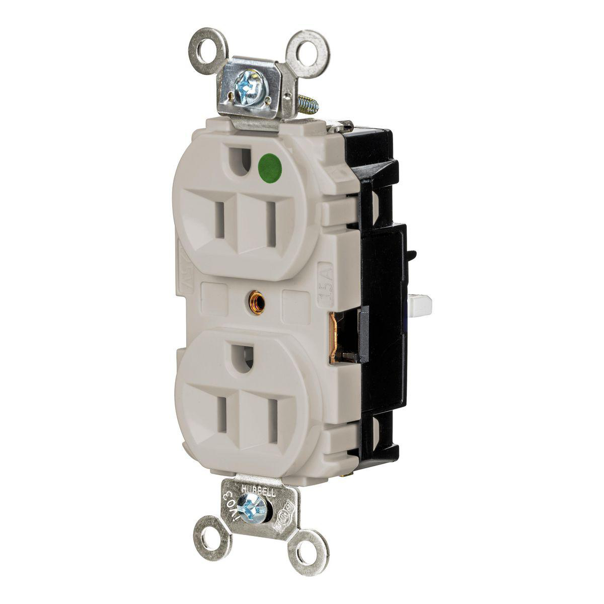 Product image for EDGE, DPLX RCPT, HG, 15A 125V, LA