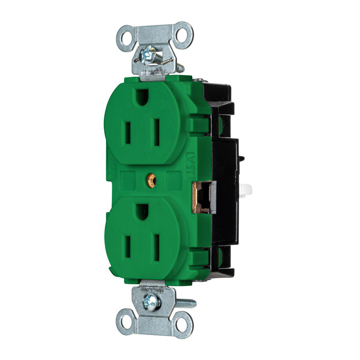Product image for EDGE, PRO RCPT, COM,15A 125V, GN