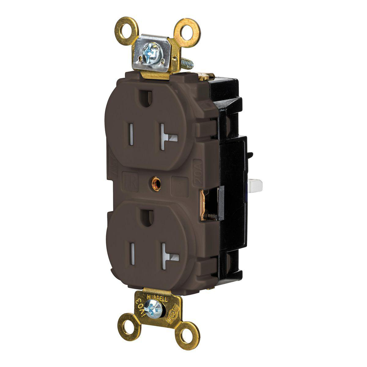 Product image for EDGE, DPLX RCPT, IND, TR, 20A 125V, BR