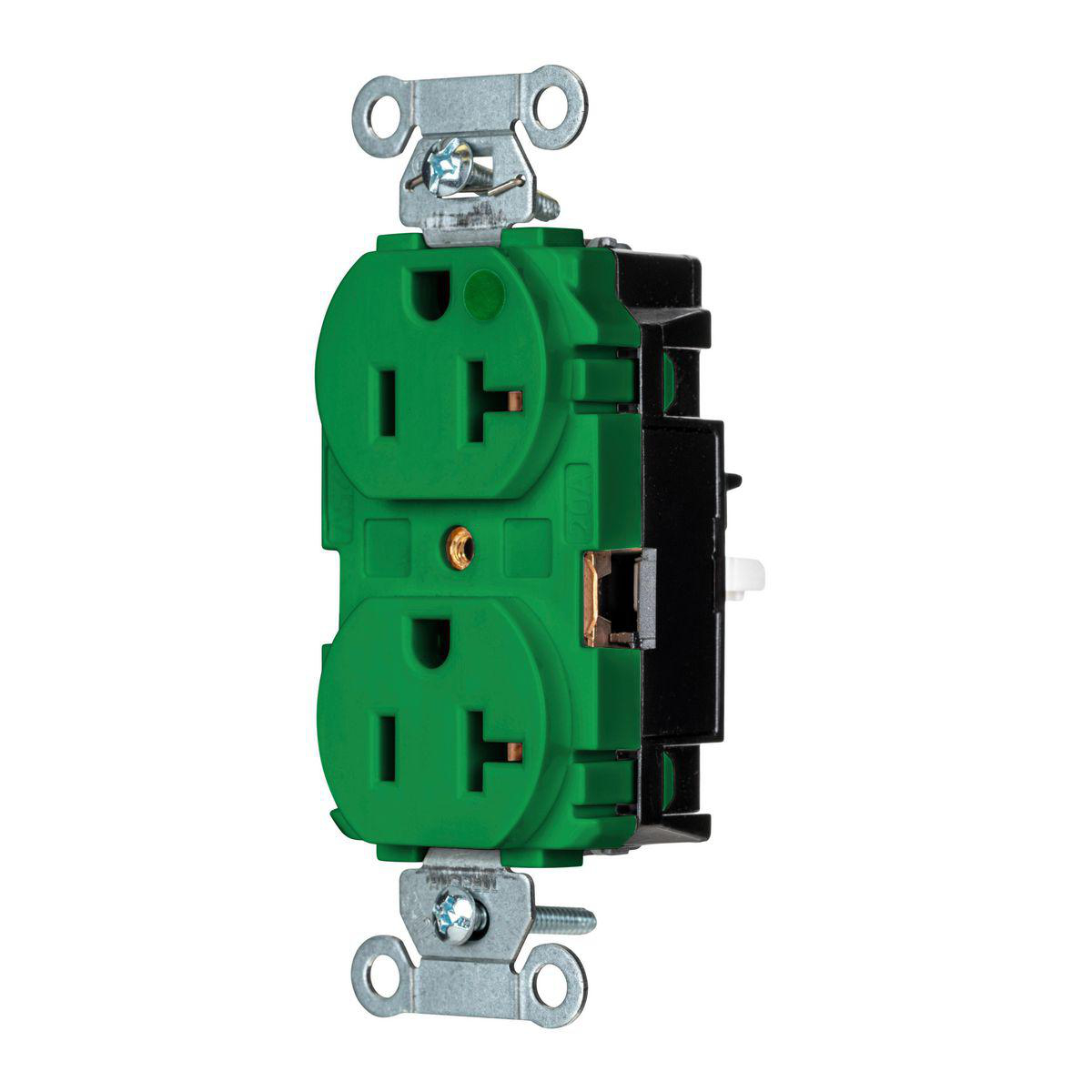 Product image for EDGE, PRO RCPT, HG, 20A 125V, GN