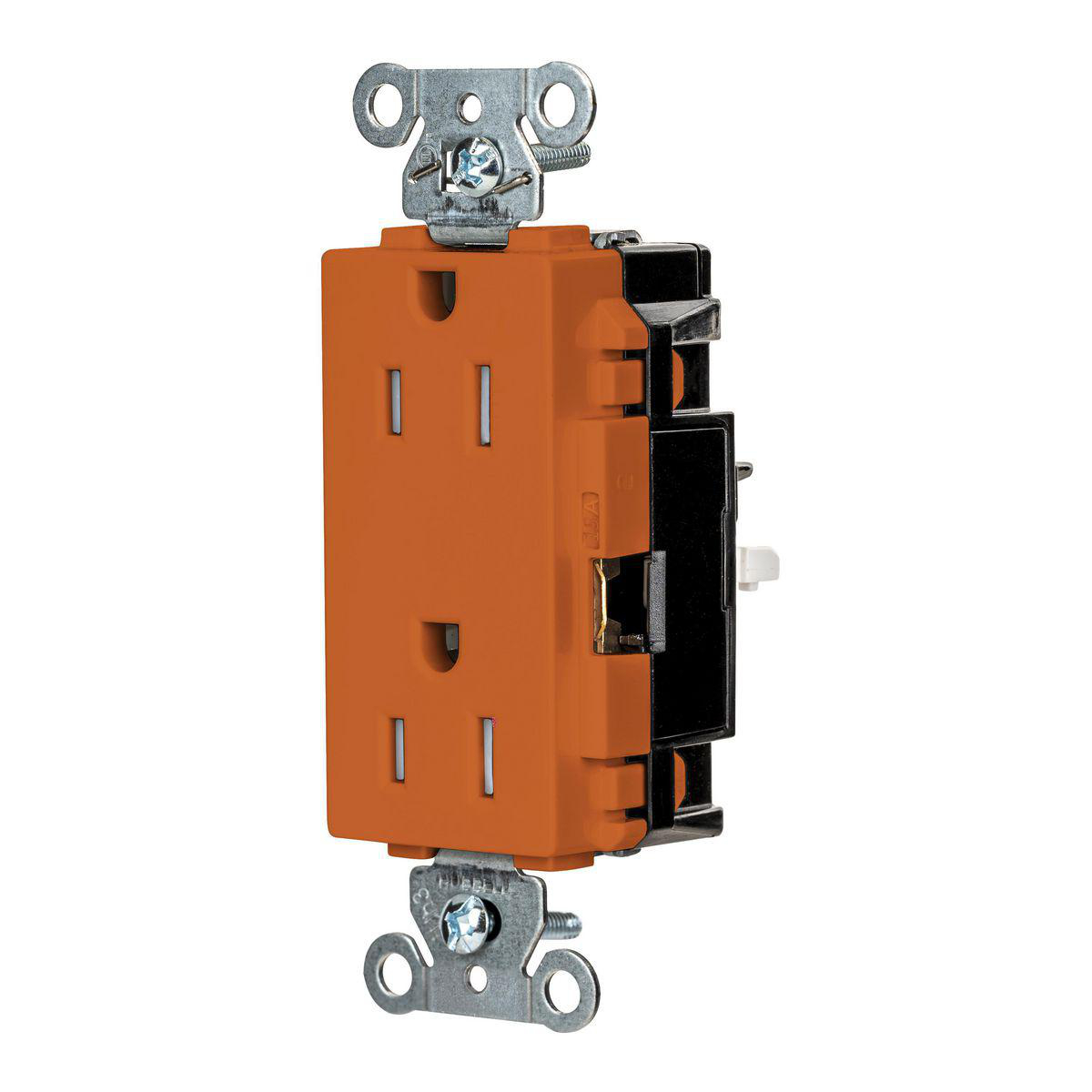 Product image for EDGE, DECO RCPT, IND, TR, 15A 125V, OR