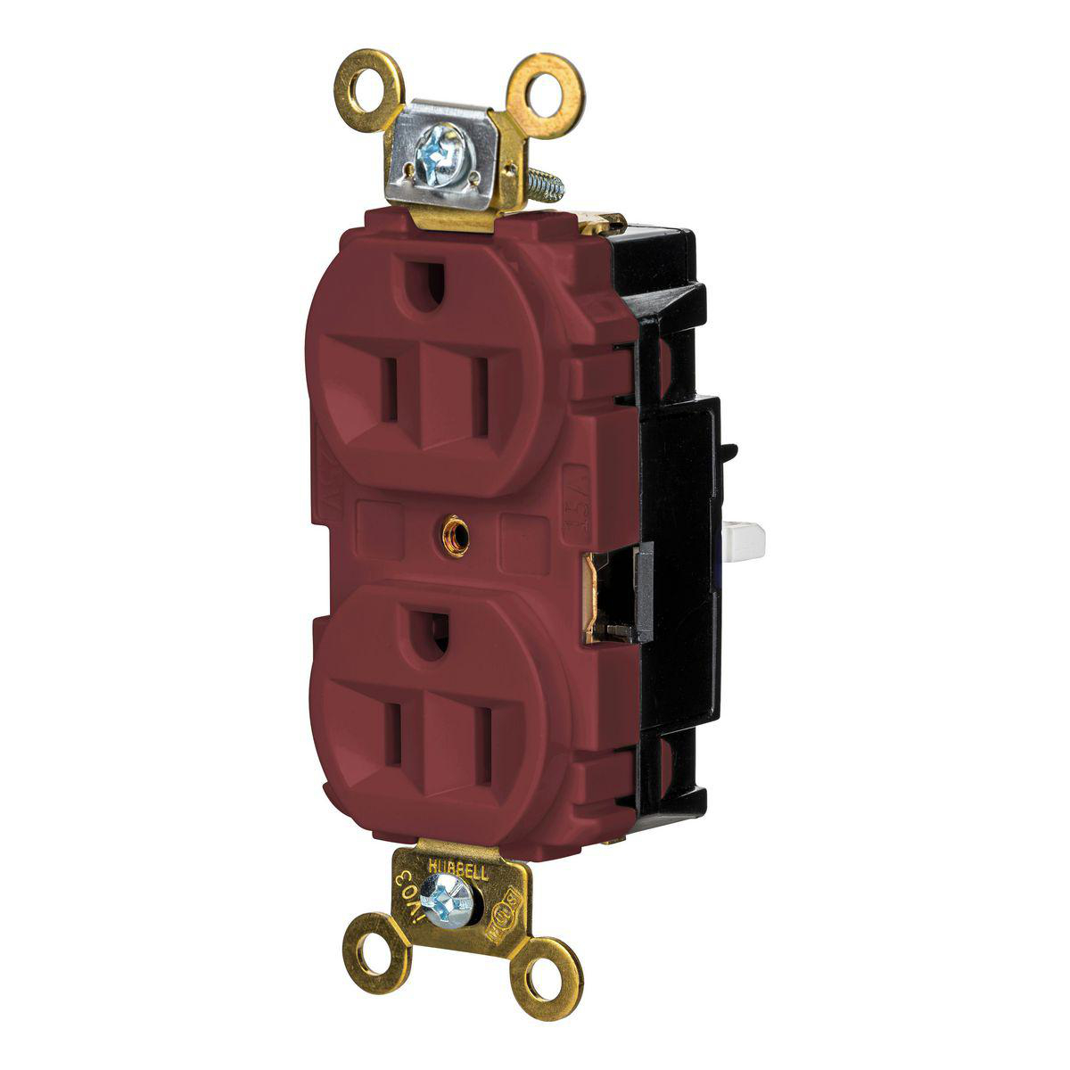 Product image for EDGE, DPLX RCPT, IND, 15A 125V, RD