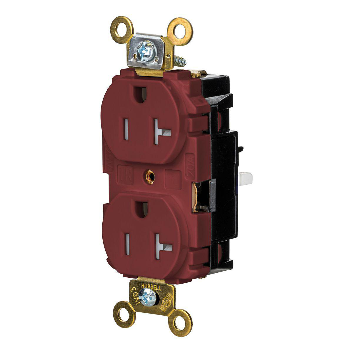 Product image for EDGE, DPLX RCPT, IND, TR, 20A 125V, RD