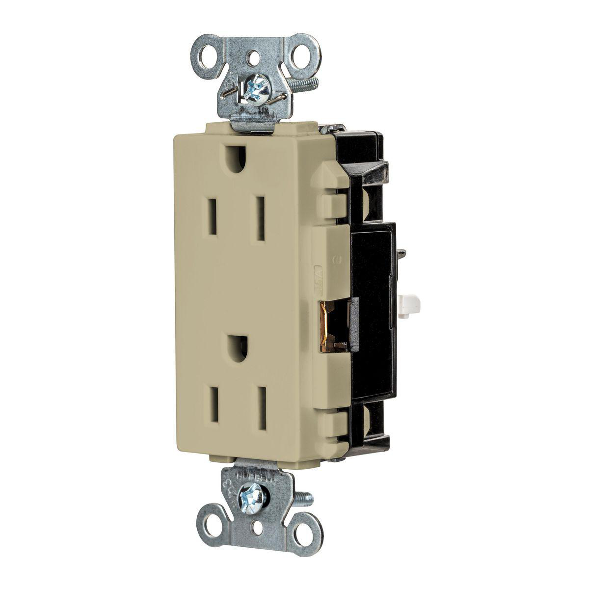 Product image for EDGE, DECO RCPT, IND, 15A 125V, IV