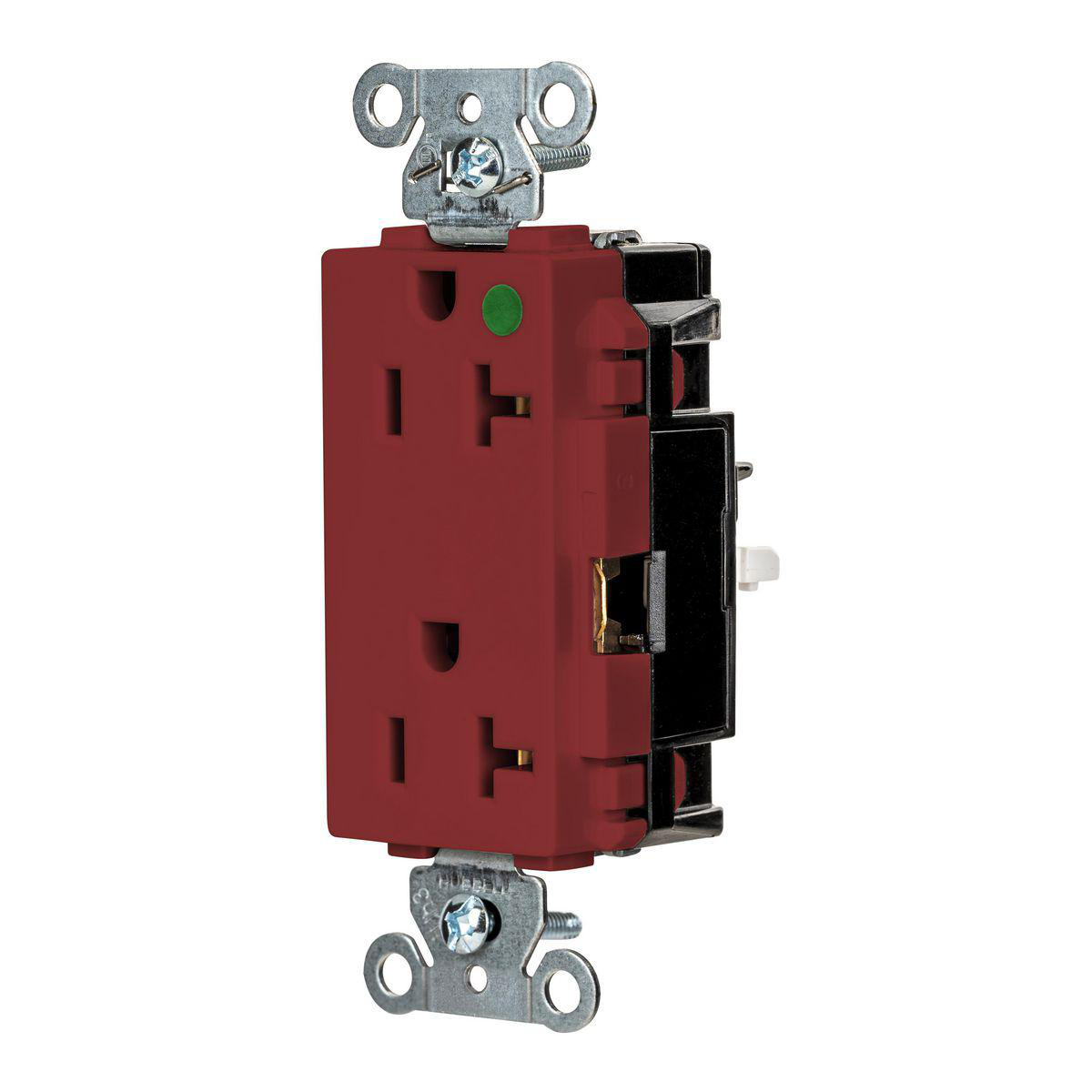 Product image for EDGE, DECO RCPT, HG, 20A 125V, RD