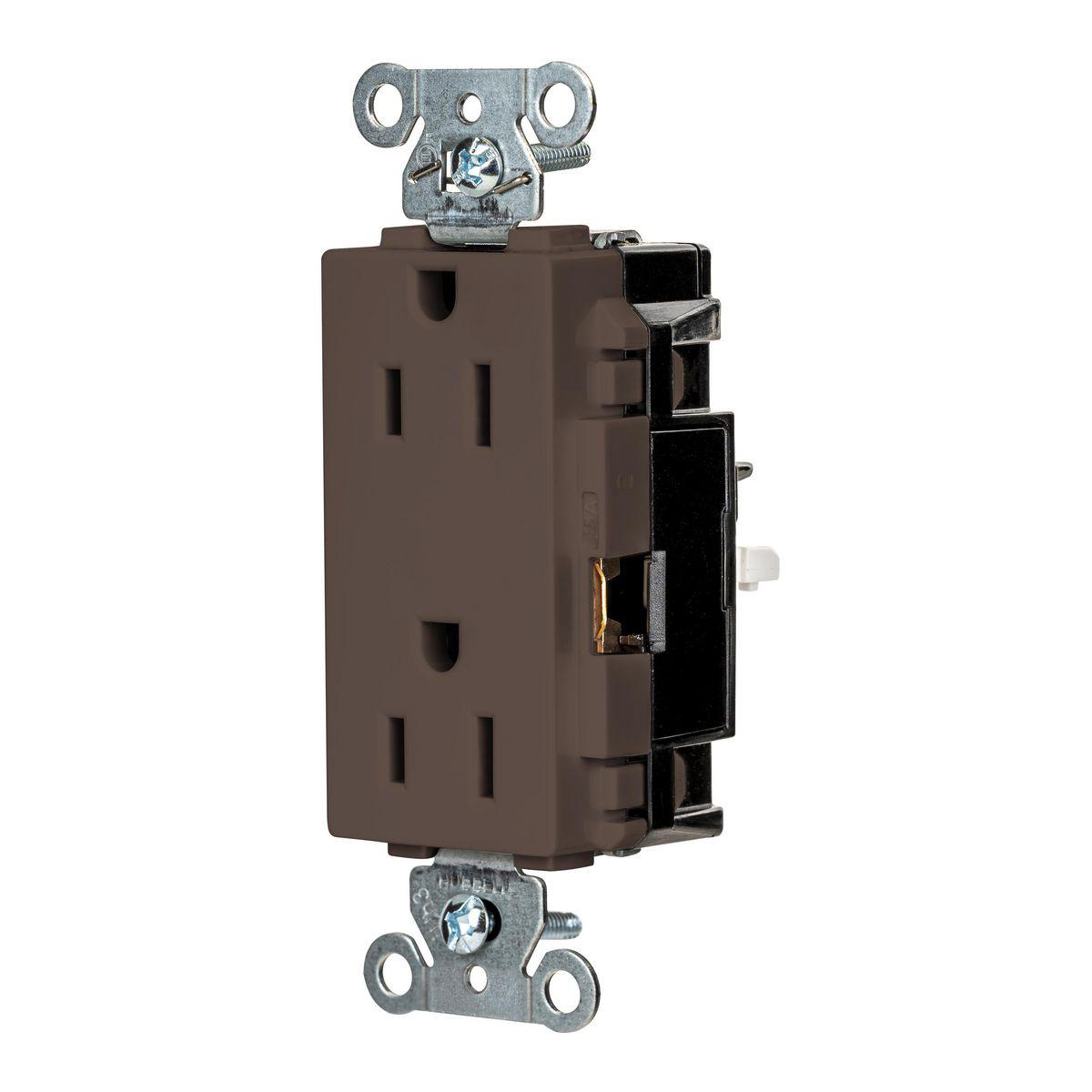 Product image for EDGE, DECO RCPT, COM, 15A 125V, BR