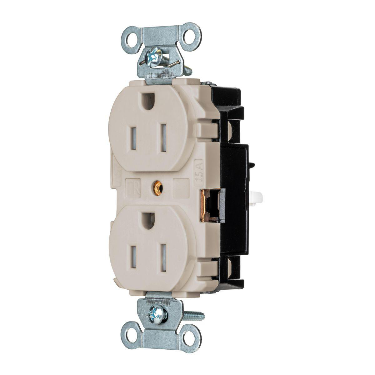 Product image for EDGE, DUP RCPT COM, TR, 15A 125V, LA