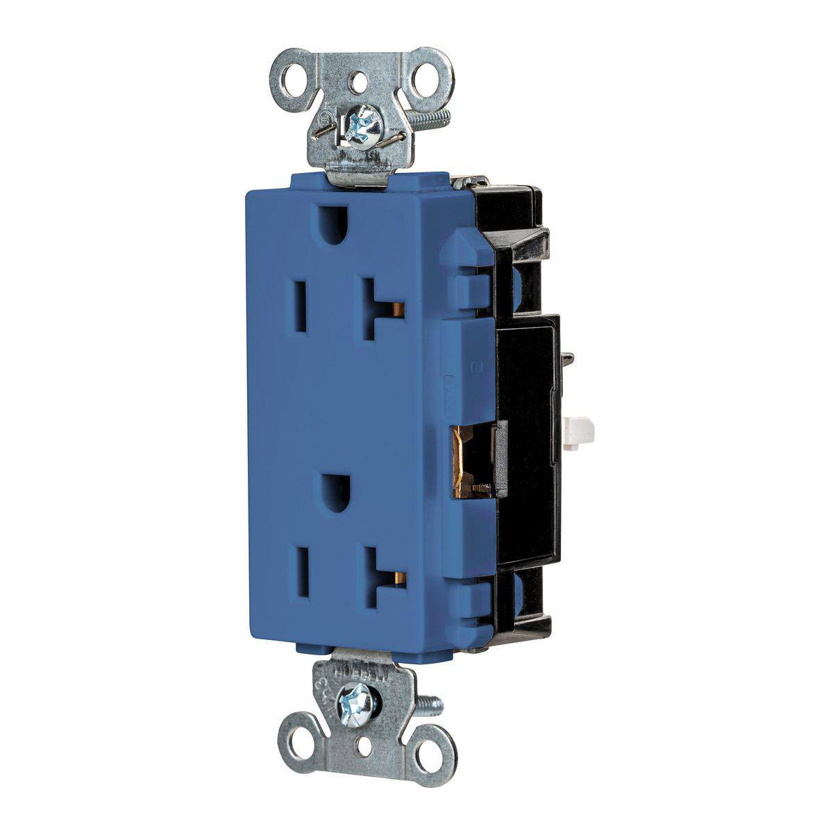 Product image for EDGE, DECO RCPT, IND, 20A 125V, BL