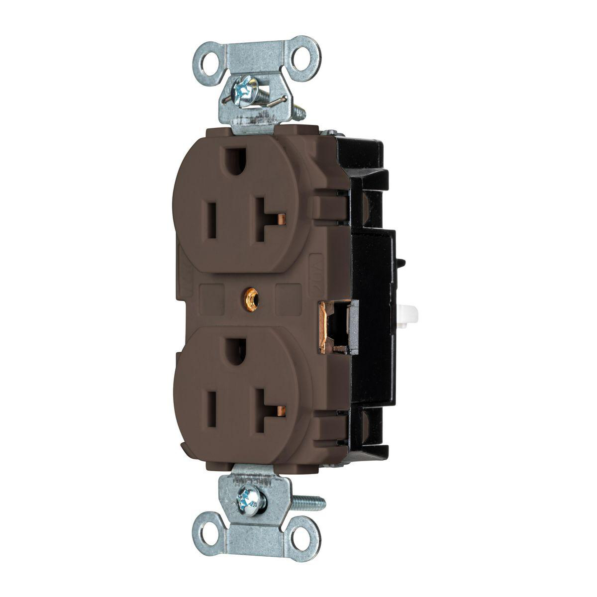 Product image for EDGE, PRO RCPT, COM, 20A 125V, BR