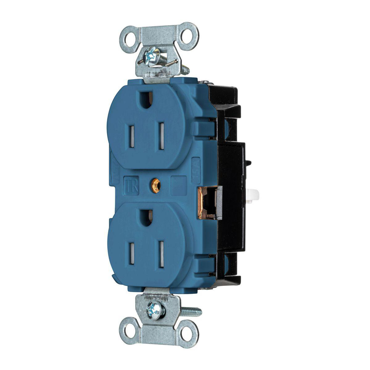 Product image for EDGE, PRO RCPT, COM, TR, 15A 125V, BL