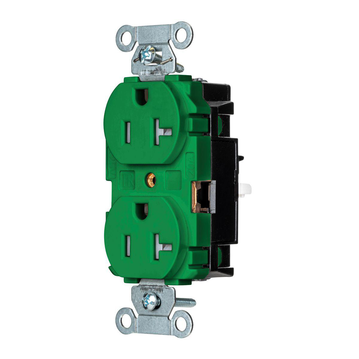 Product image for EDGE, TR, PRO RCPT, COM, 20A 125V, GN