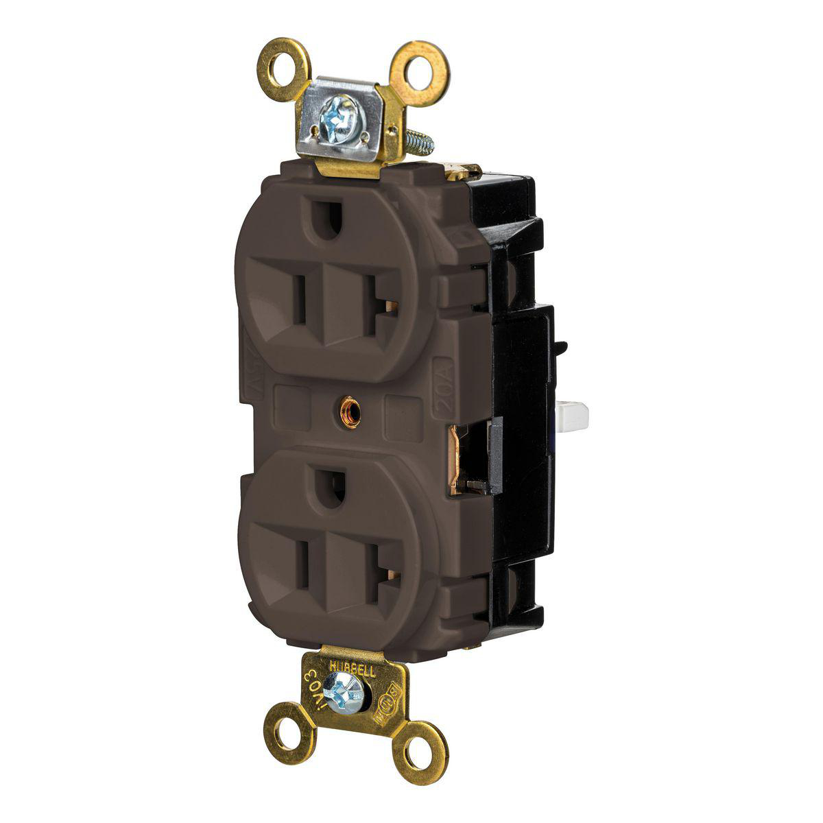 Product image for EDGE, DPLX RCPT, IND, 20A 125V, BR