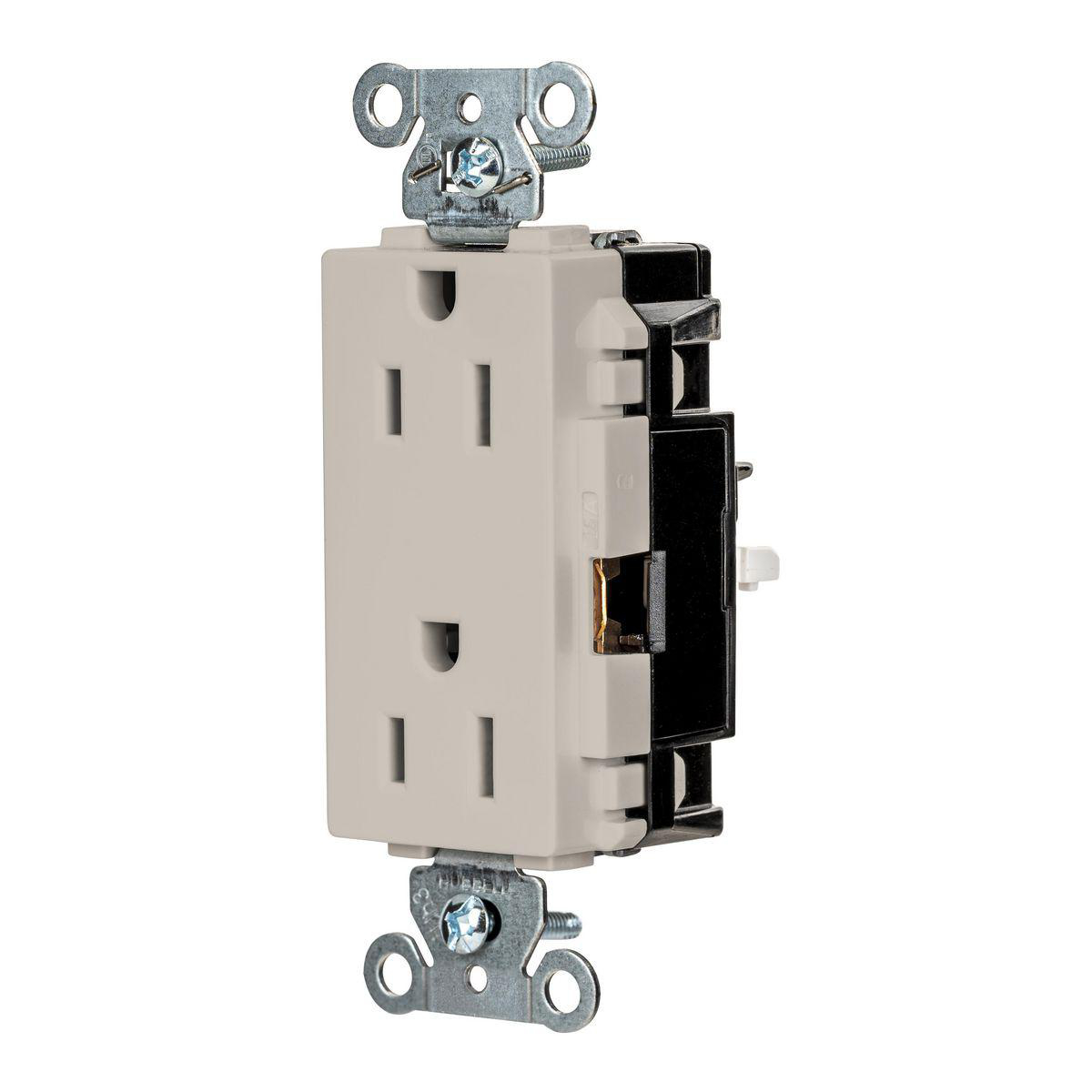 Product image for EDGE, DECO RCPT, IND, 15A 125V, LA