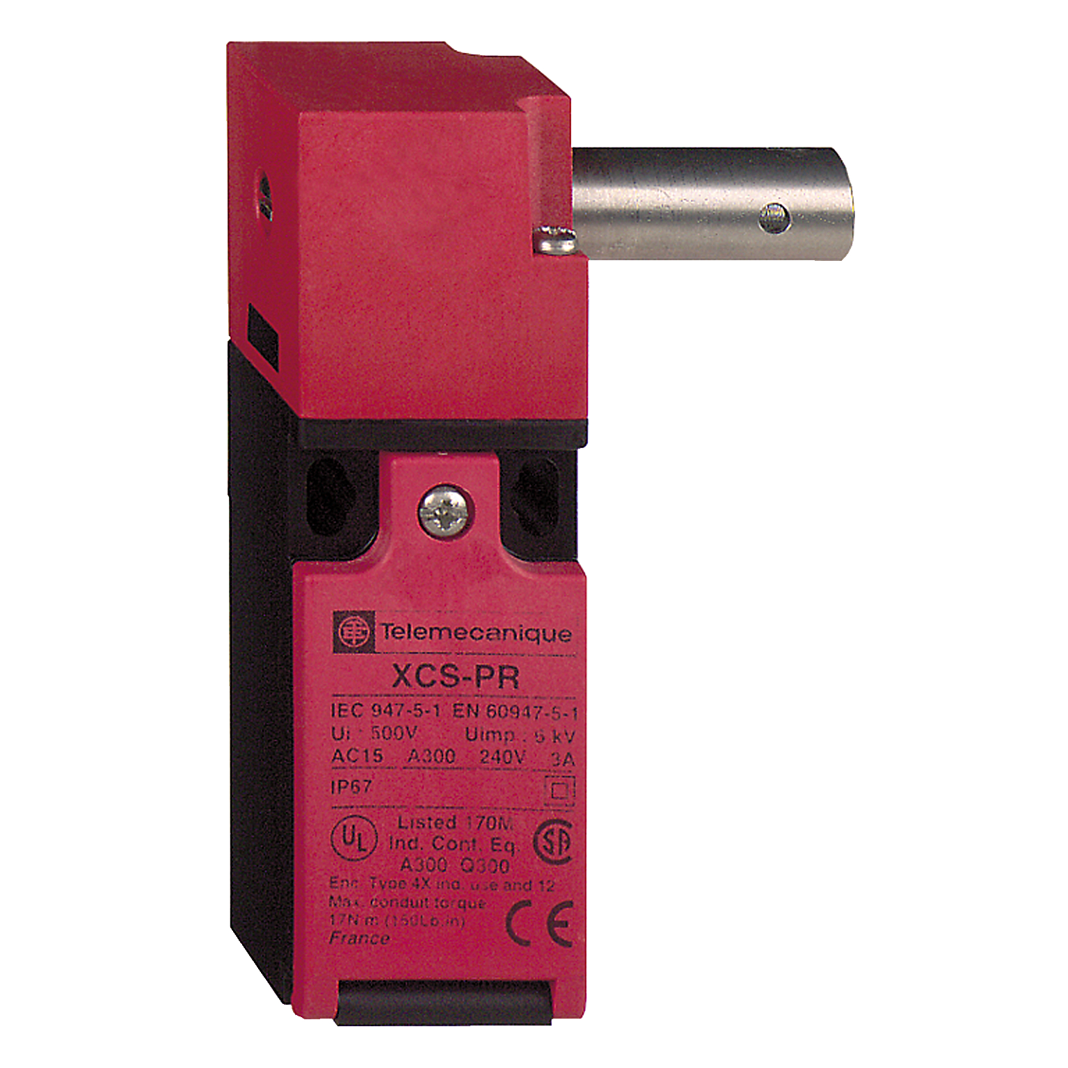 Product image for GUARD SWITCH, TELEMECANIQUE SAFETY SWITCHES XCS, XCSPR, SPINDLE 30 MM, 2NC, PG11