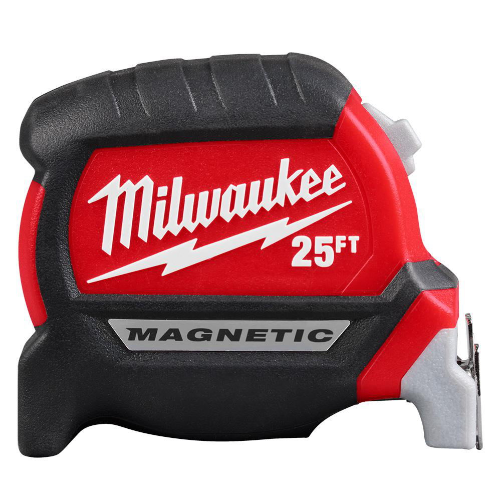 Product image for 25ft Electrician's Compact Wide Blade Magnetic Tape Measure