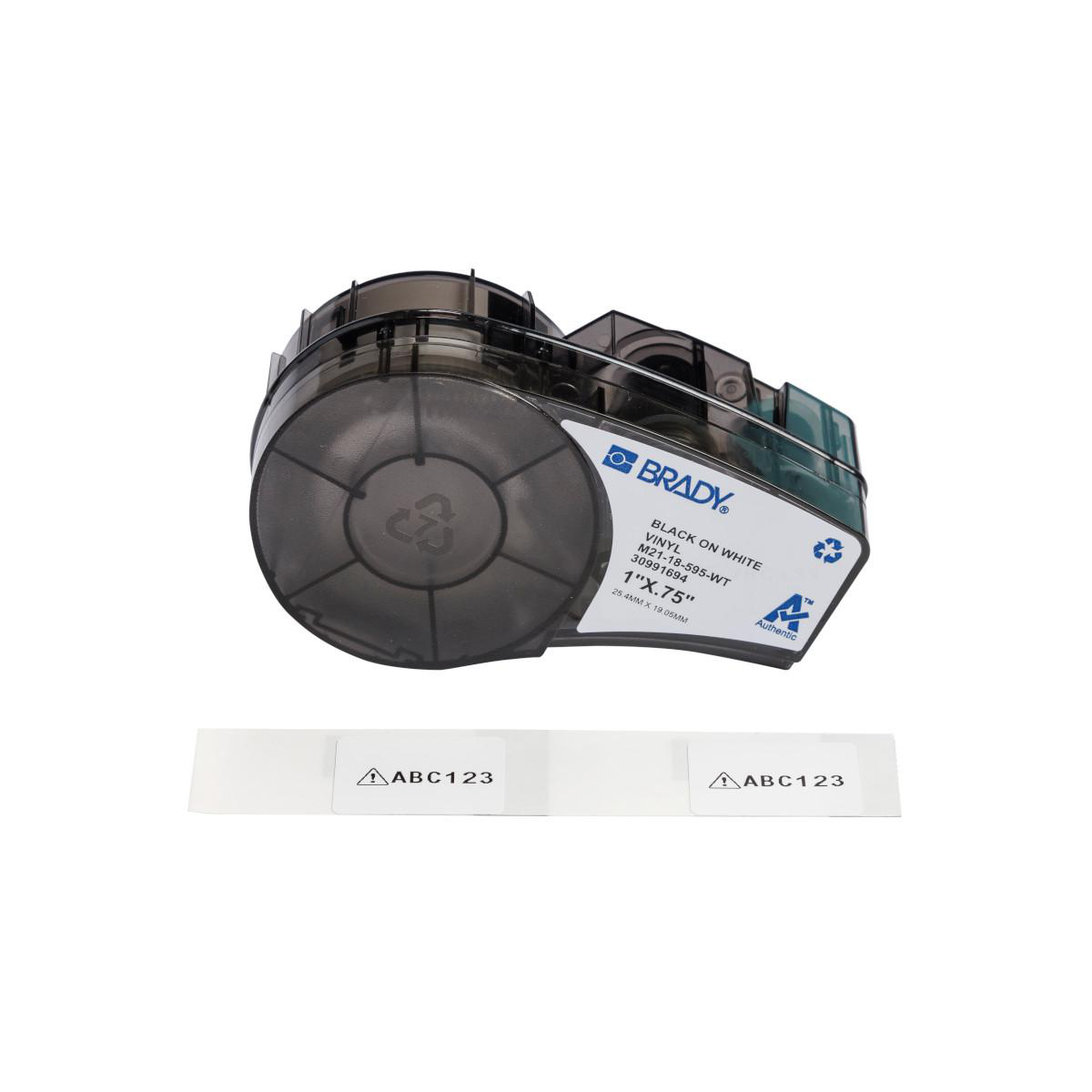 Product image for PERMANENT VINYL LABELS 0.75X1 RL/121