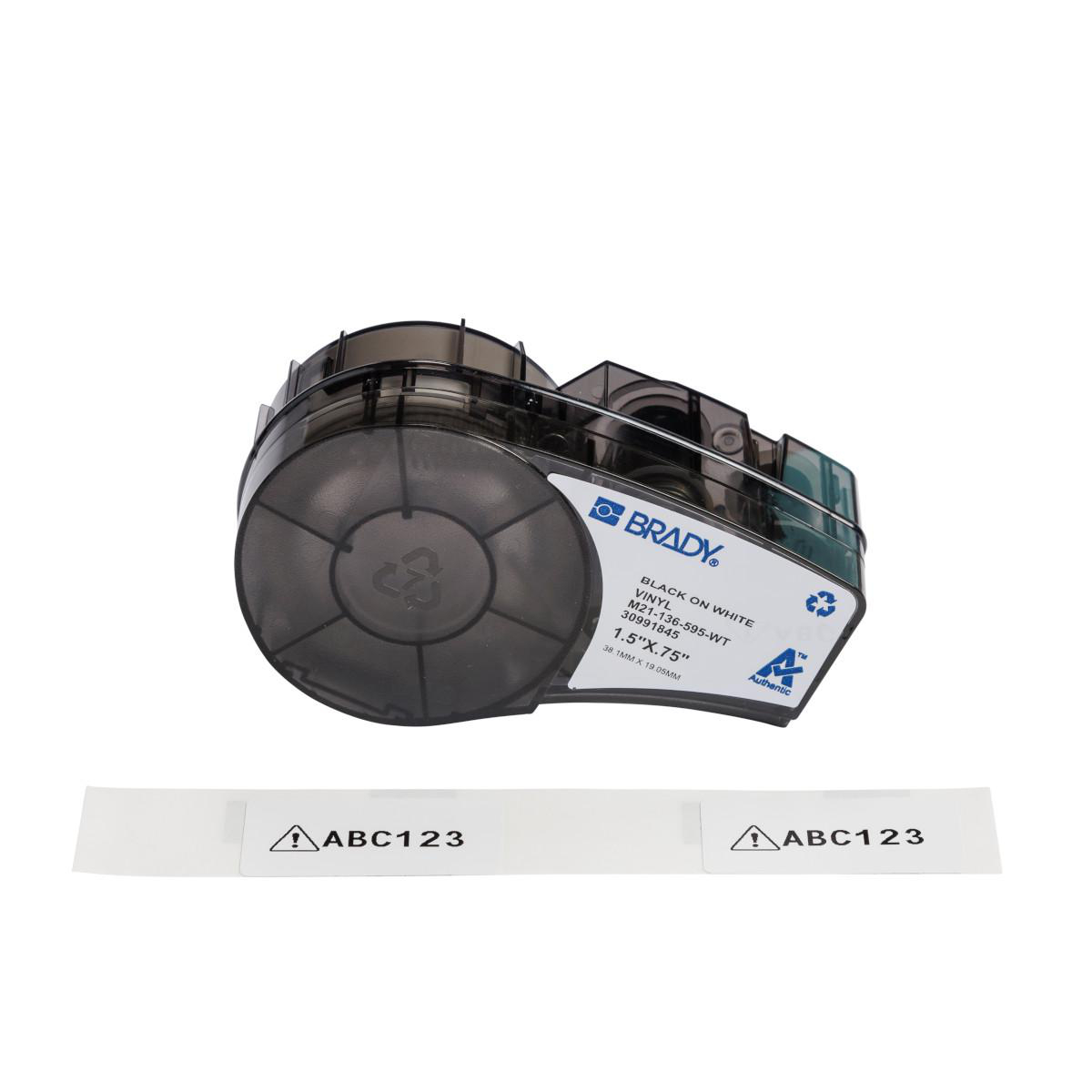 Product image for PERMANENT VINYL LABELS 0.75X1.5 RL/91